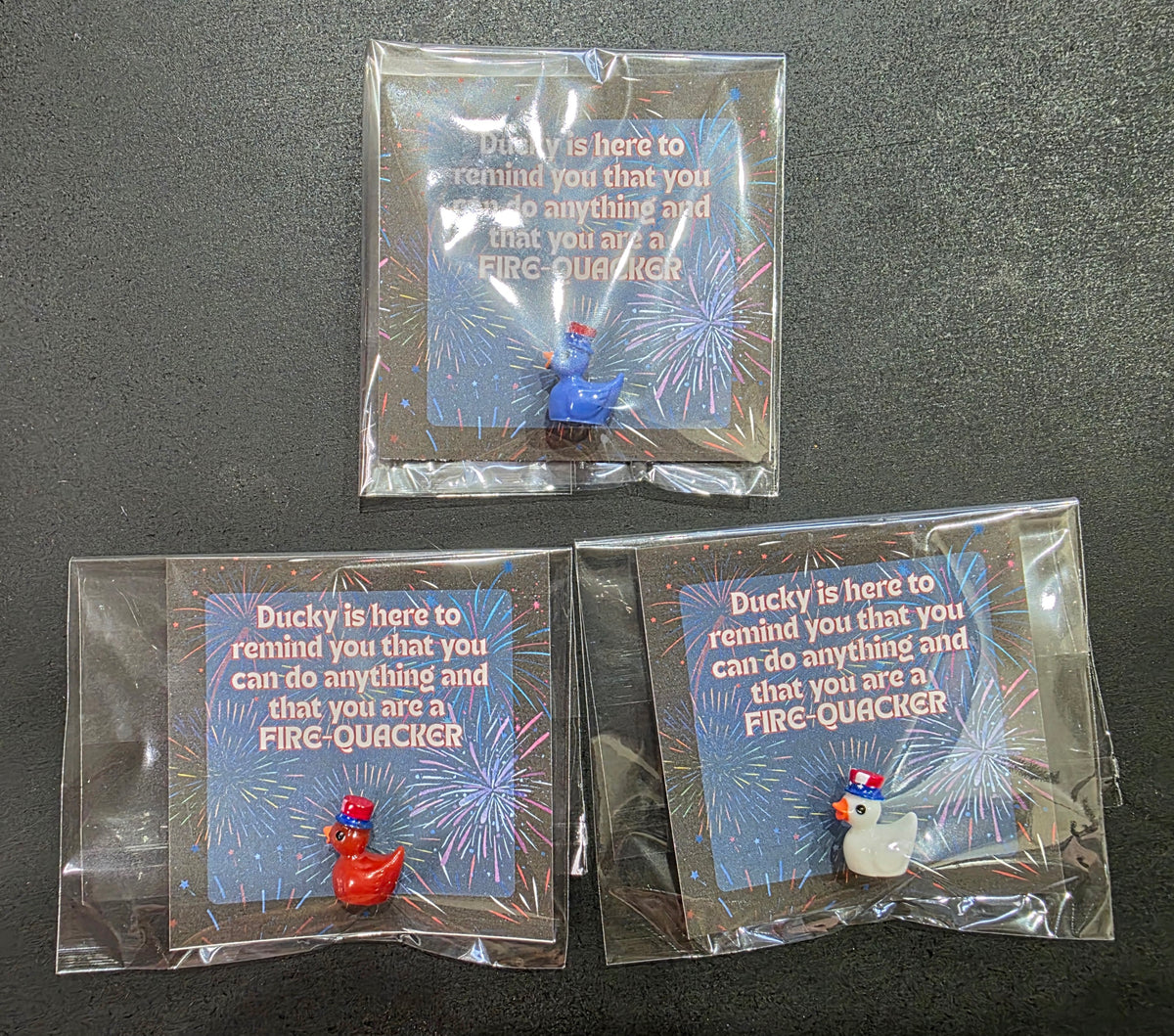 Emotional Support Ducks - 4th of July Themed