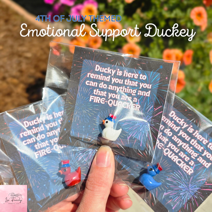 Emotional Support Ducks - 4th of July Themed