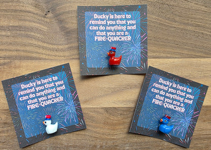 Emotional Support Ducks - 4th of July Themed