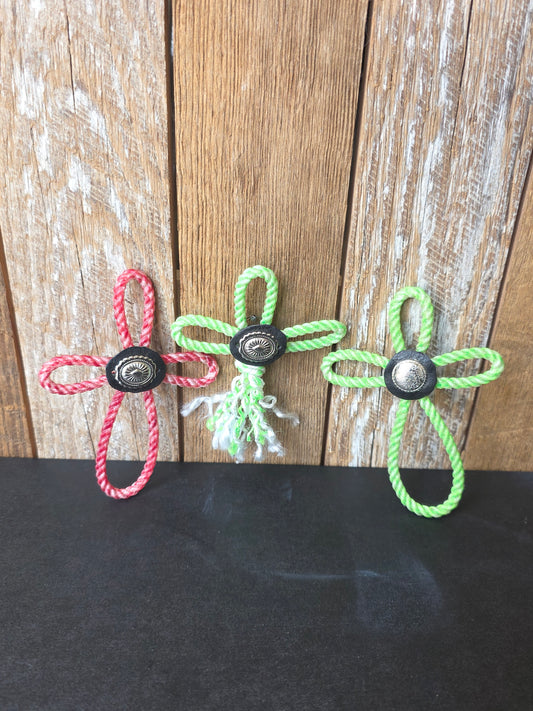 Tiny Rope Cross Decor