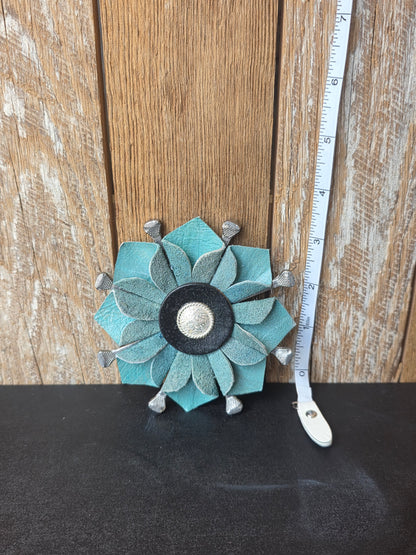 Leather Flower Magnet