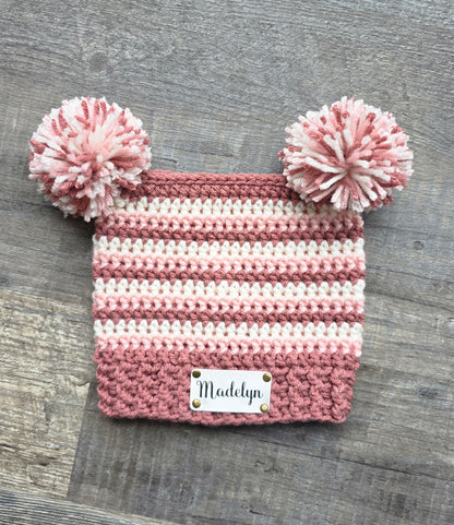 Square Beanie - with Custom Tag