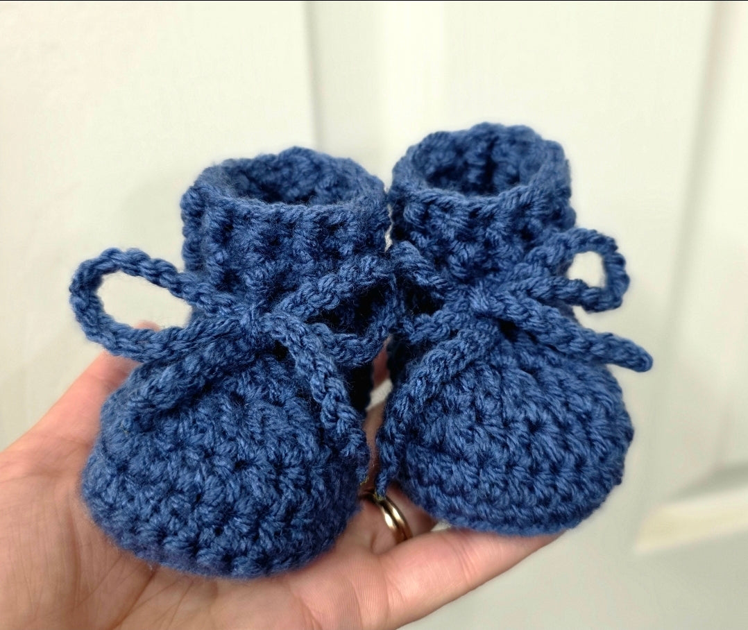 Baby Booties with Custom Lettering