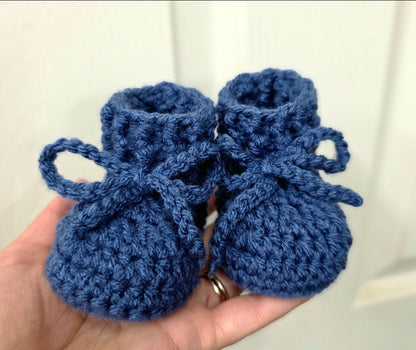 Baby Booties with Custom Lettering