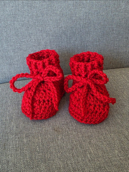 Baby Booties with Custom Lettering