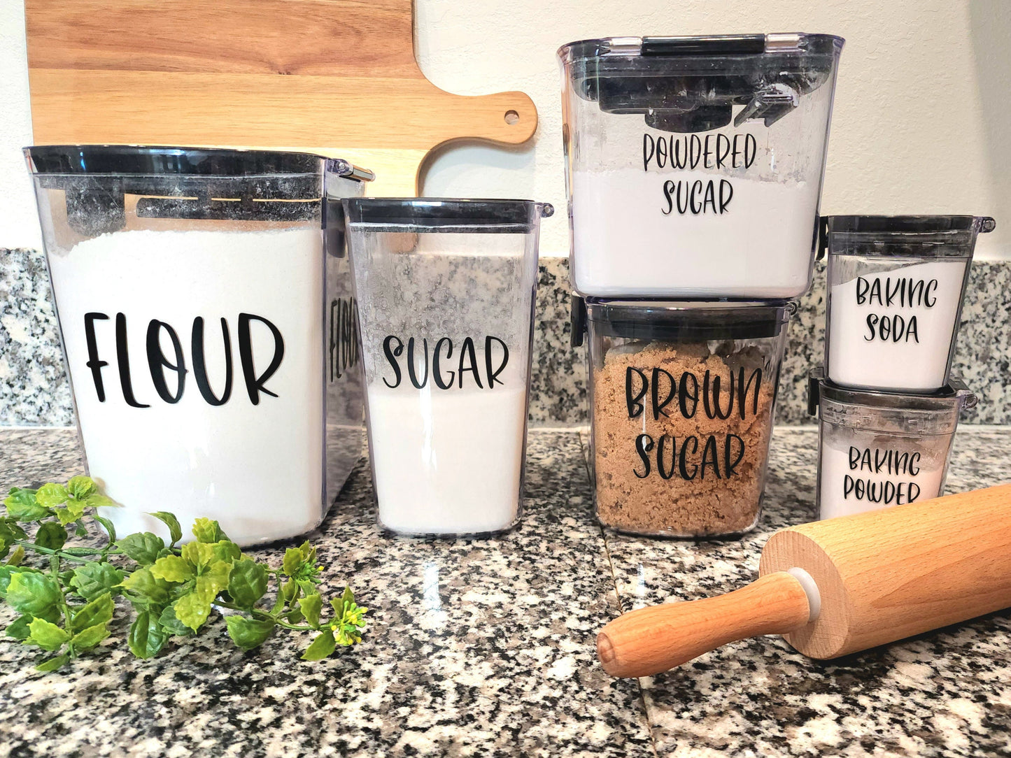 Pantry Labels | Removable Vinyl Decals for Kitchen Storage