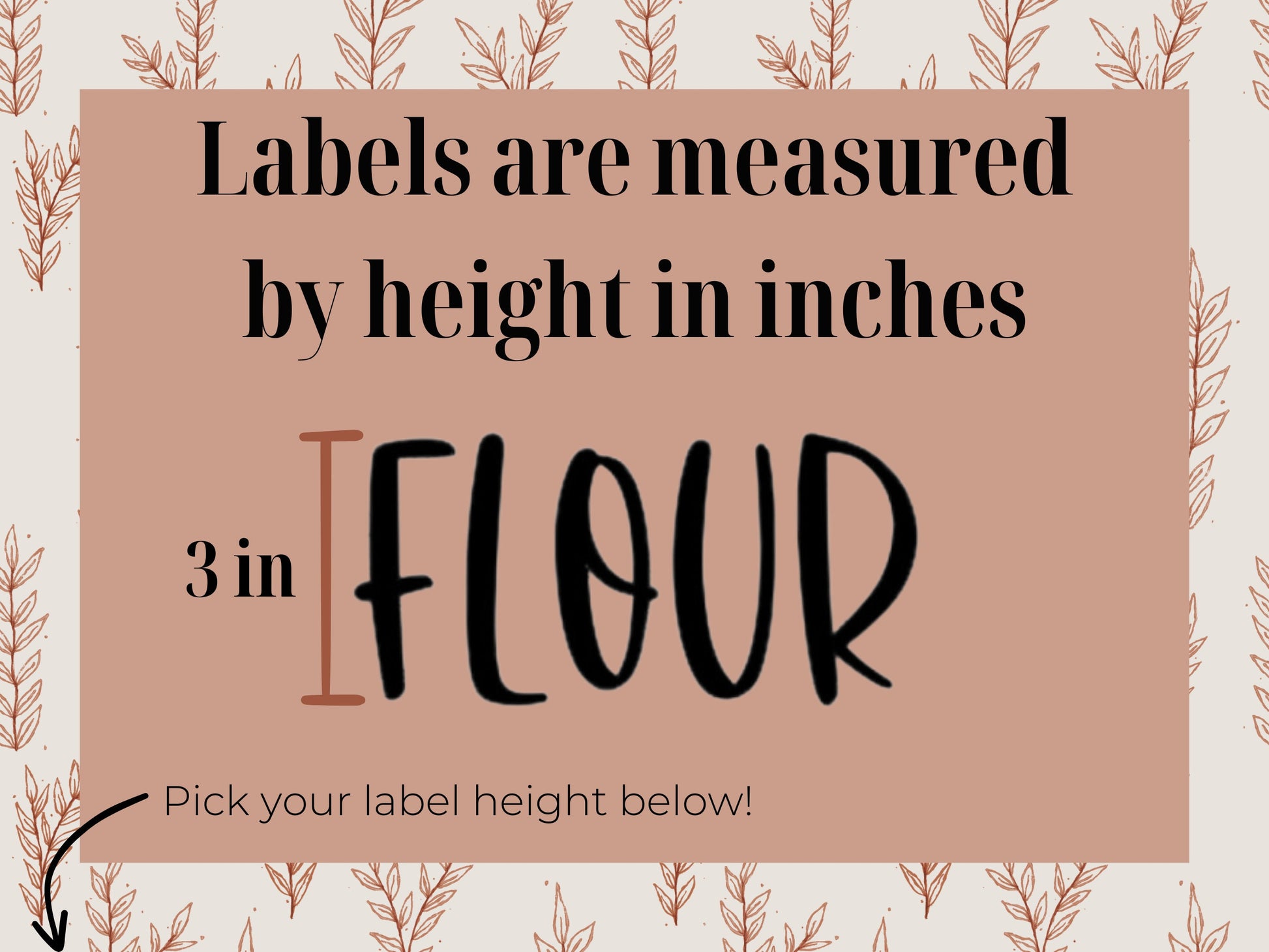 Pantry Labels | Removable Vinyl Decals for Kitchen Storage