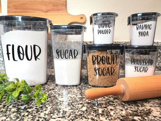 Pantry Labels | Removable Vinyl Decals for Kitchen Storage
