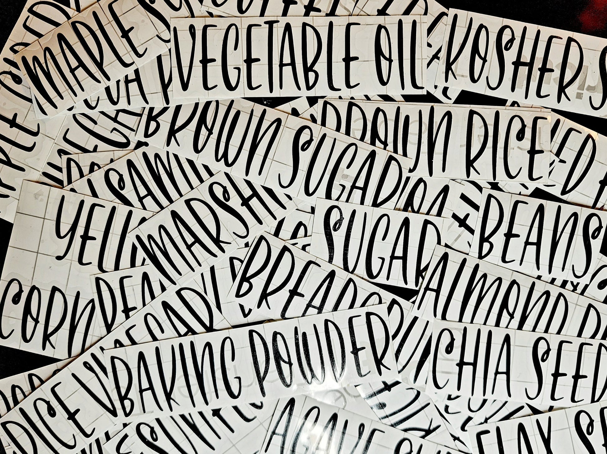 Pantry Labels | Removable Vinyl Decals for Kitchen Storage