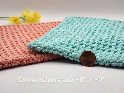 Hand-Crocheted Cotton Pot Holder: Rustic Kitchen Decor