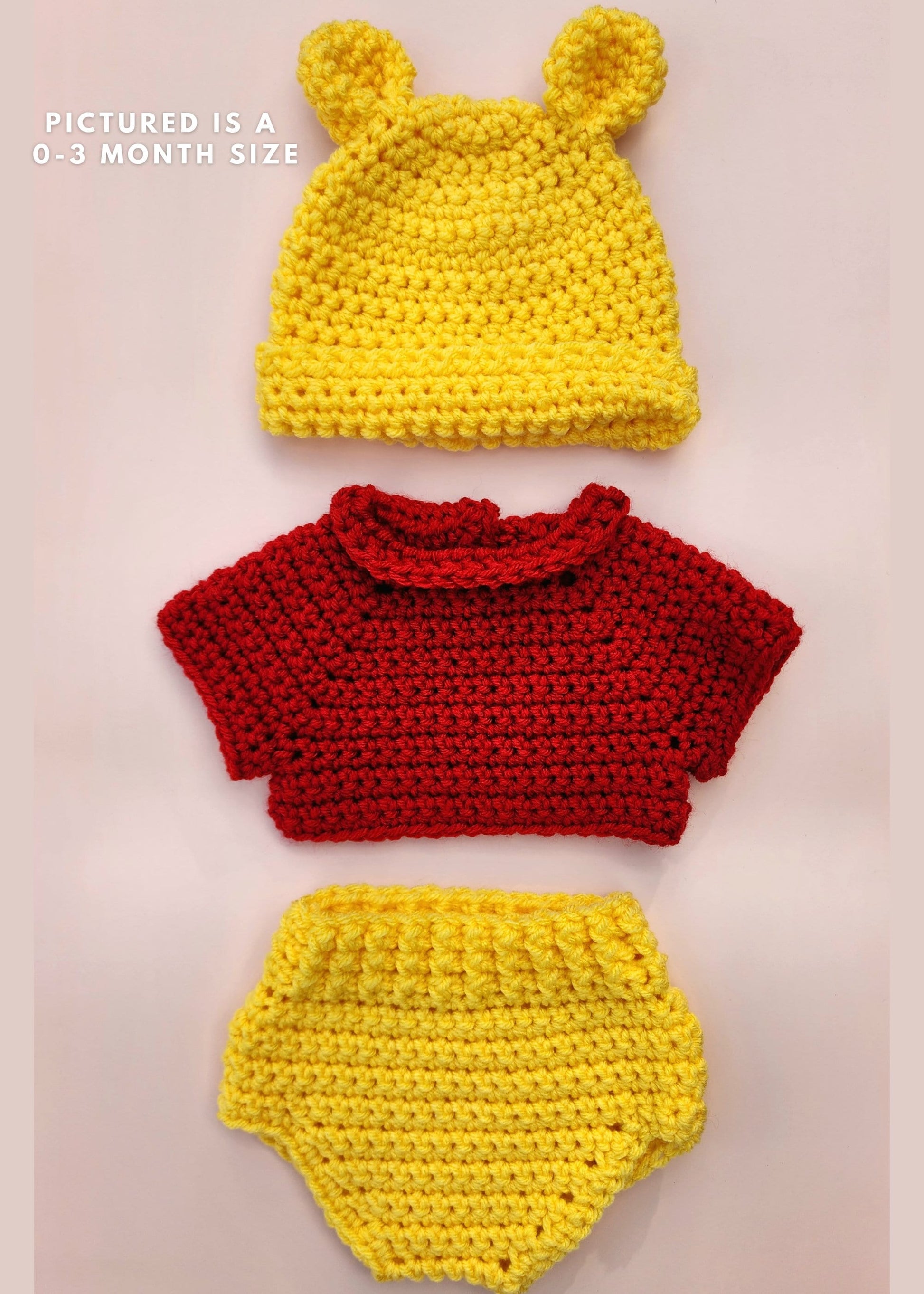 Same picture as the first one, but describing that pictured is a 0-3 Month size.