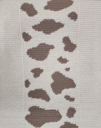 Cow Blanket | Baby 3in1 Cow Blanket | 3in1 Blanket | Baby Blanket | Cow Print | Baby Shower Gift | Crochet Baby Blanket | Crochet Cow | Cow
