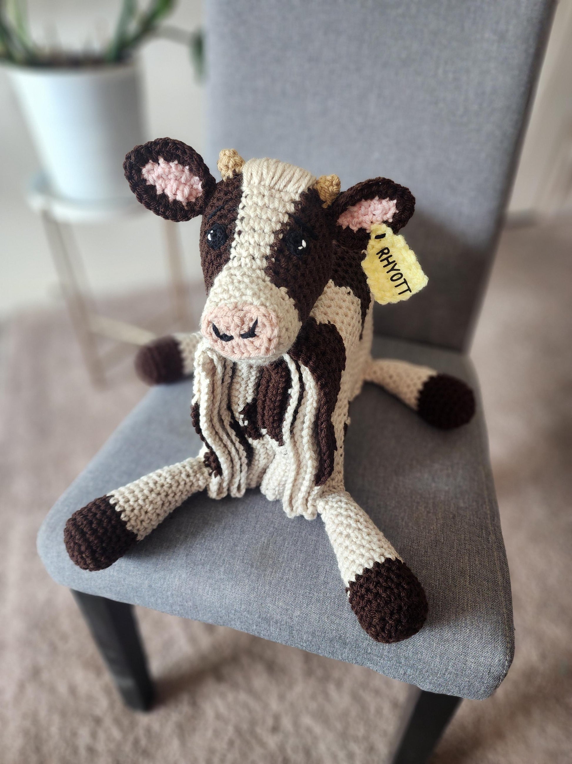 Cow Blanket | Baby 3in1 Cow Blanket | 3in1 Blanket | Baby Blanket | Cow Print | Baby Shower Gift | Crochet Baby Blanket | Crochet Cow | Cow