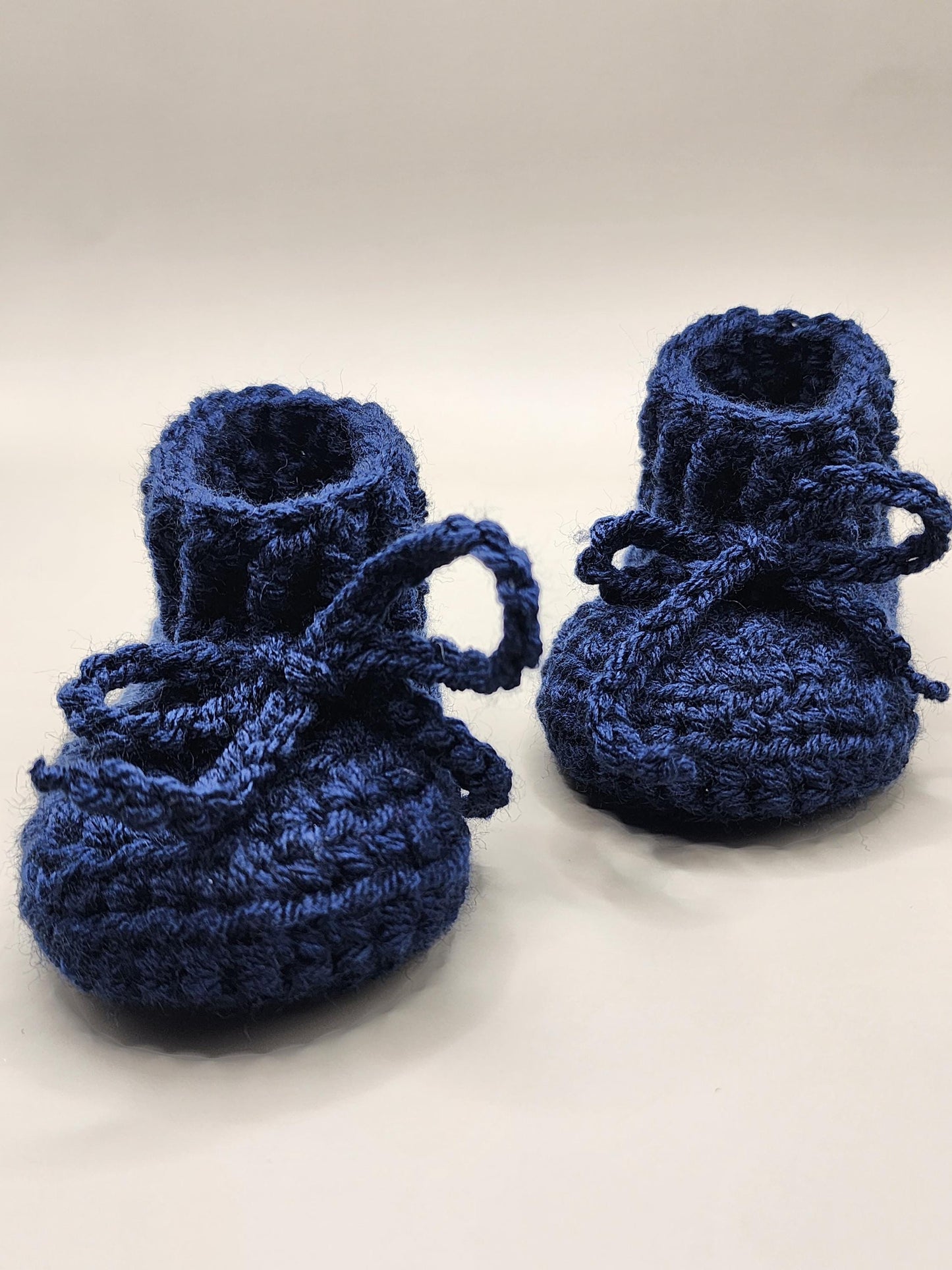 Crocheted Baby Booties | Personalized Sole, Custom Lettering