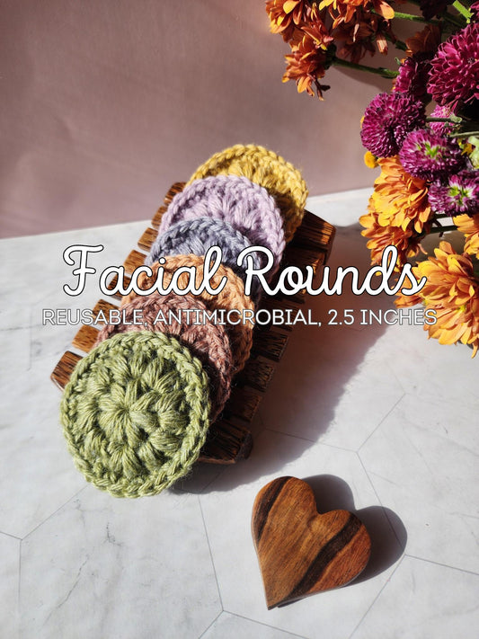 Crochet Facial Rounds: Reusable Antimicrobial Makeup Remover Pads
