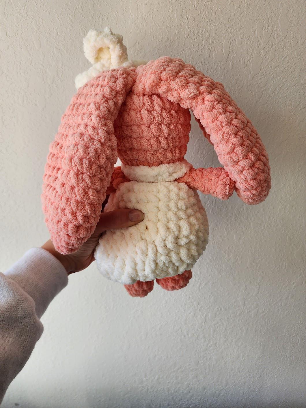 Crochet Bunny Plush Toy: Handmade Amigurumi Stuffed Animal