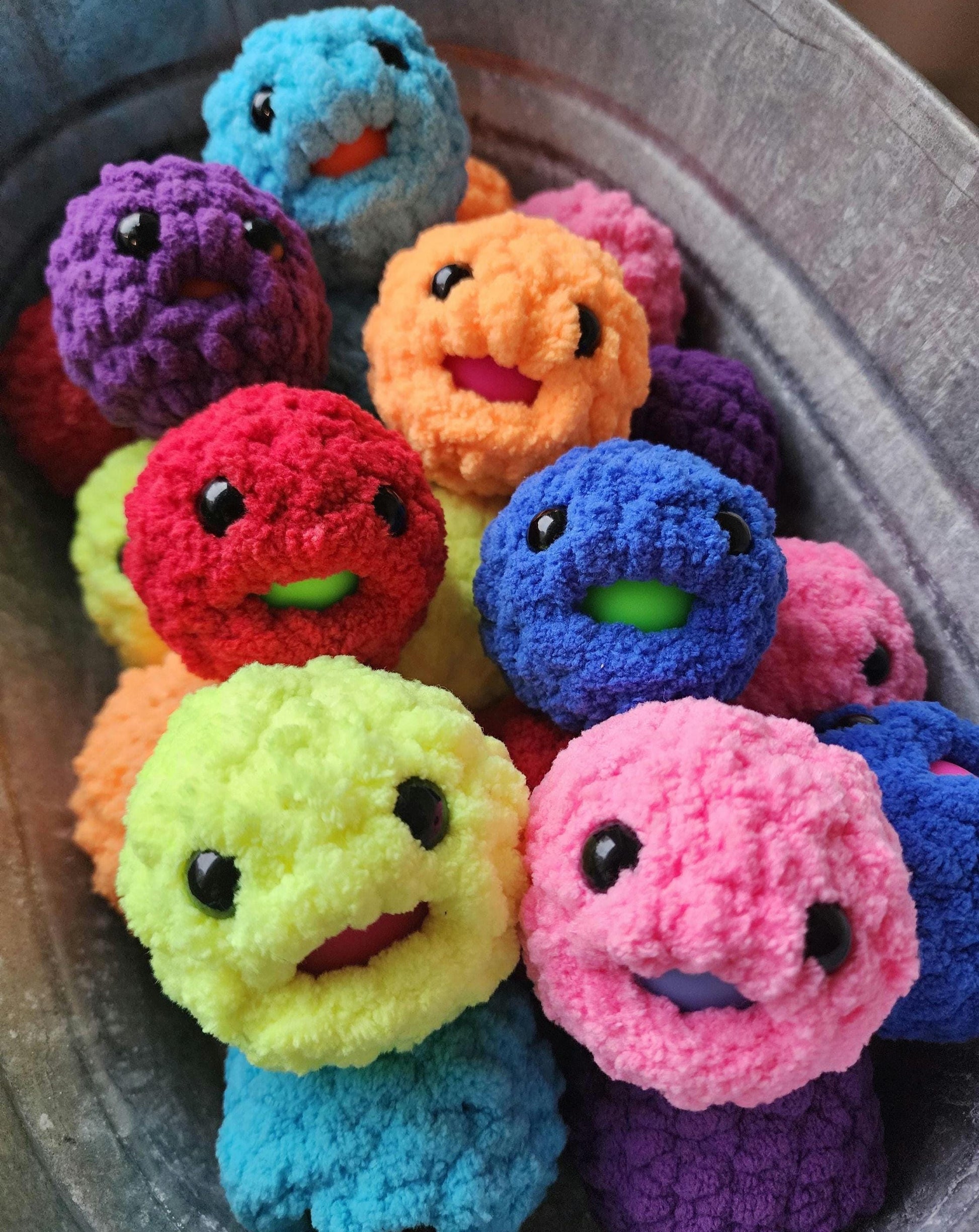 Hand Crocheted Stress Blob: Squishy Fidget Toy