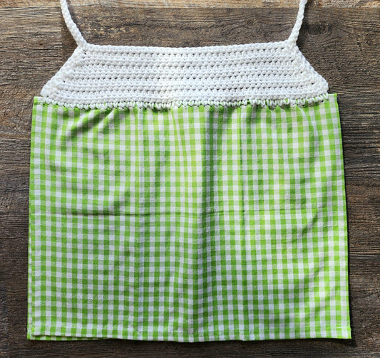 St. Patrick's Day Hanging Dish Towel: Crochet Kitchen Decor