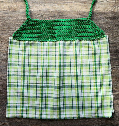St. Patrick's Day Hanging Dish Towel: Crochet Kitchen Decor