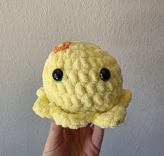 Crocheted Octopus Plush: Handmade Amigurumi Toy