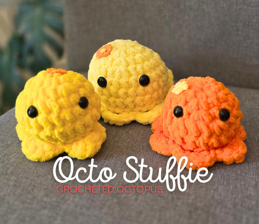 Crocheted Octopus Plush: Handmade Amigurumi Toy