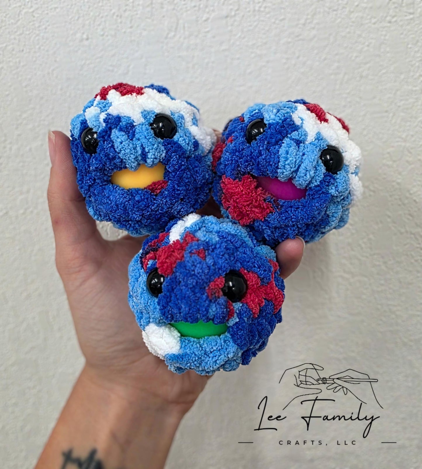 Hand Crocheted Stress Blob: Squishy Fidget Toy