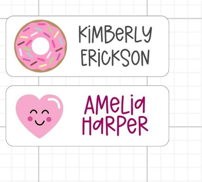 Custom Name Labels: School & Office Supply Stickers