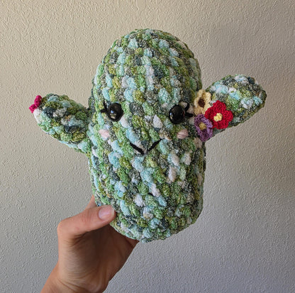 Crocheted Cactus Plushie: Handmade Squishy Toy, Western Decor