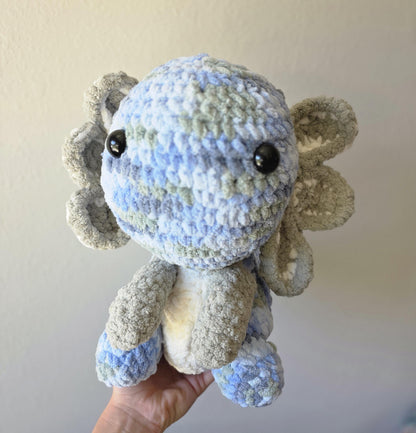 Crocheted Axolotl: Handmade Plush Animal Toy