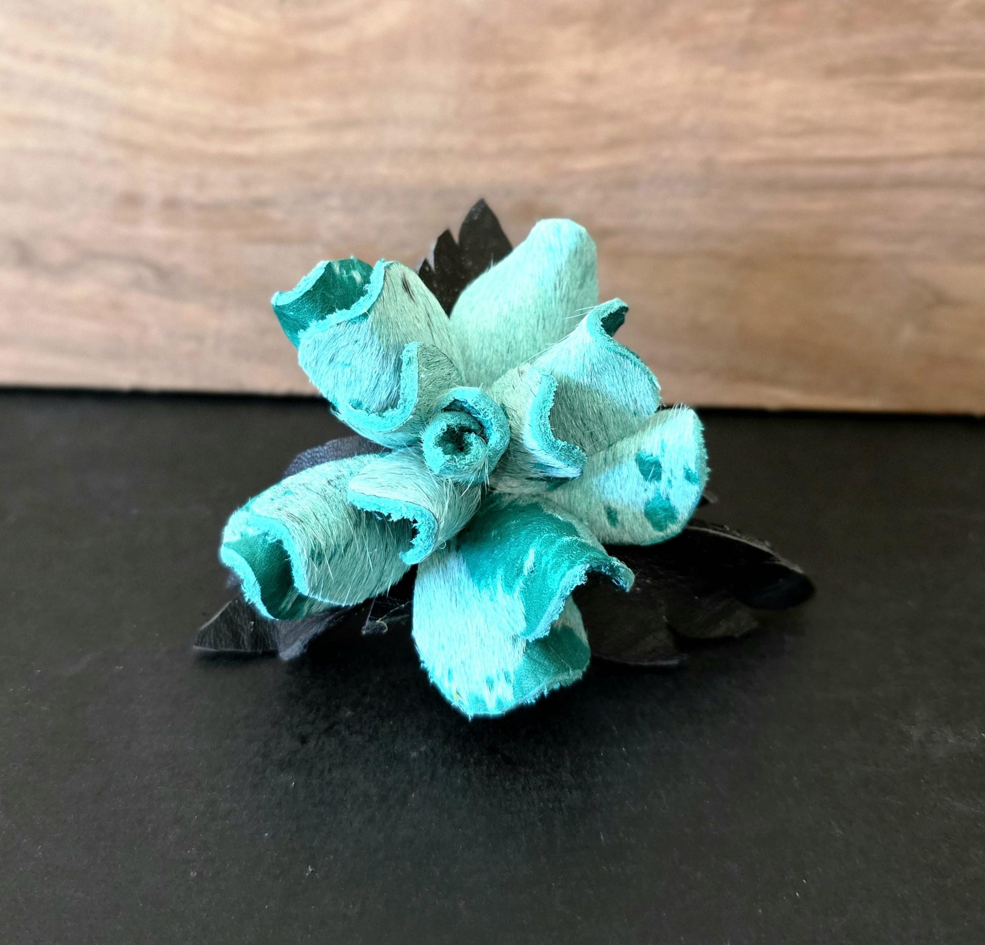 Forever Leather Roses - Western Flower Home Decor - Genuine Cowhide or Leather