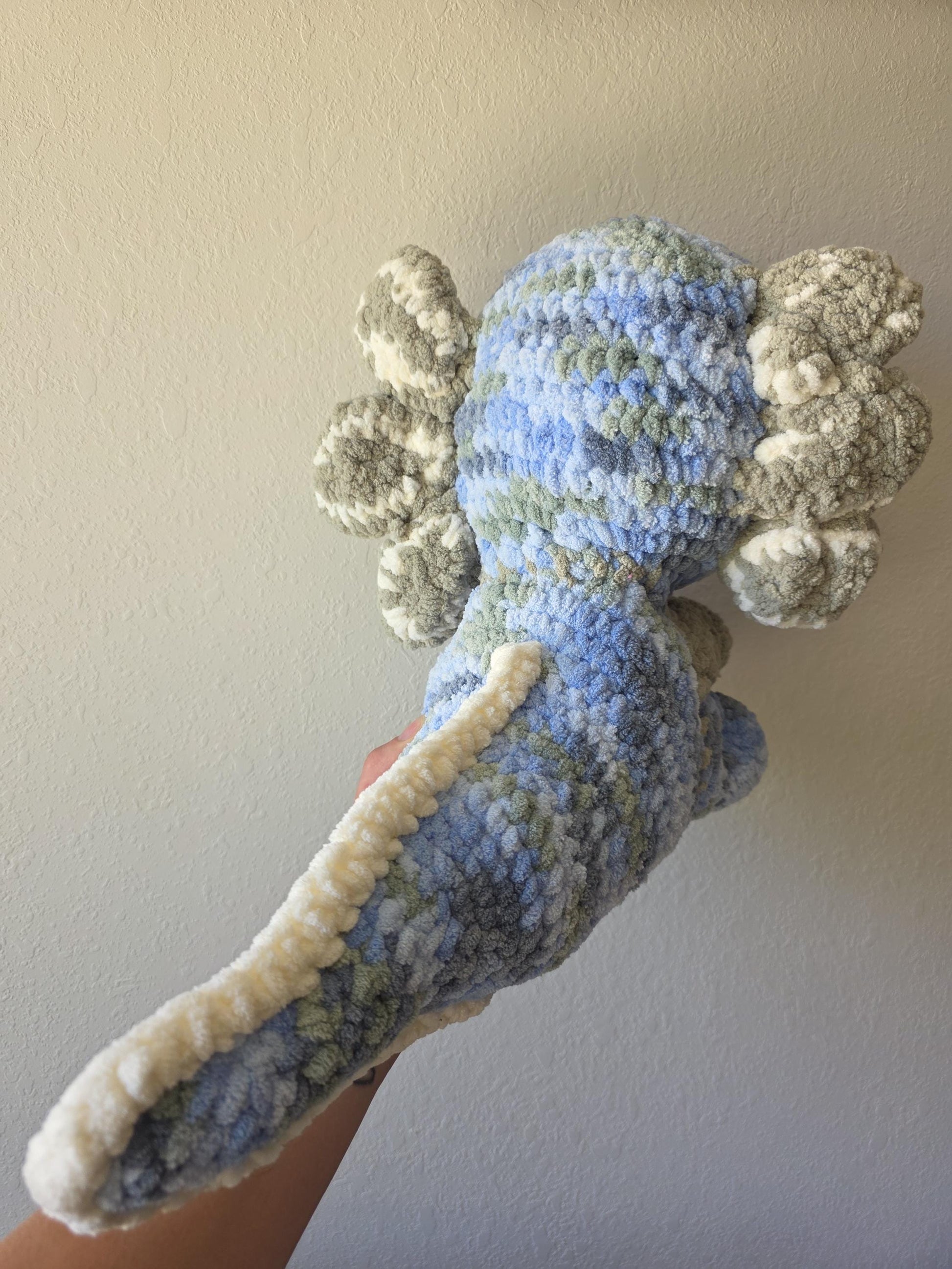 Crocheted Axolotl: Handmade Plush Animal Toy