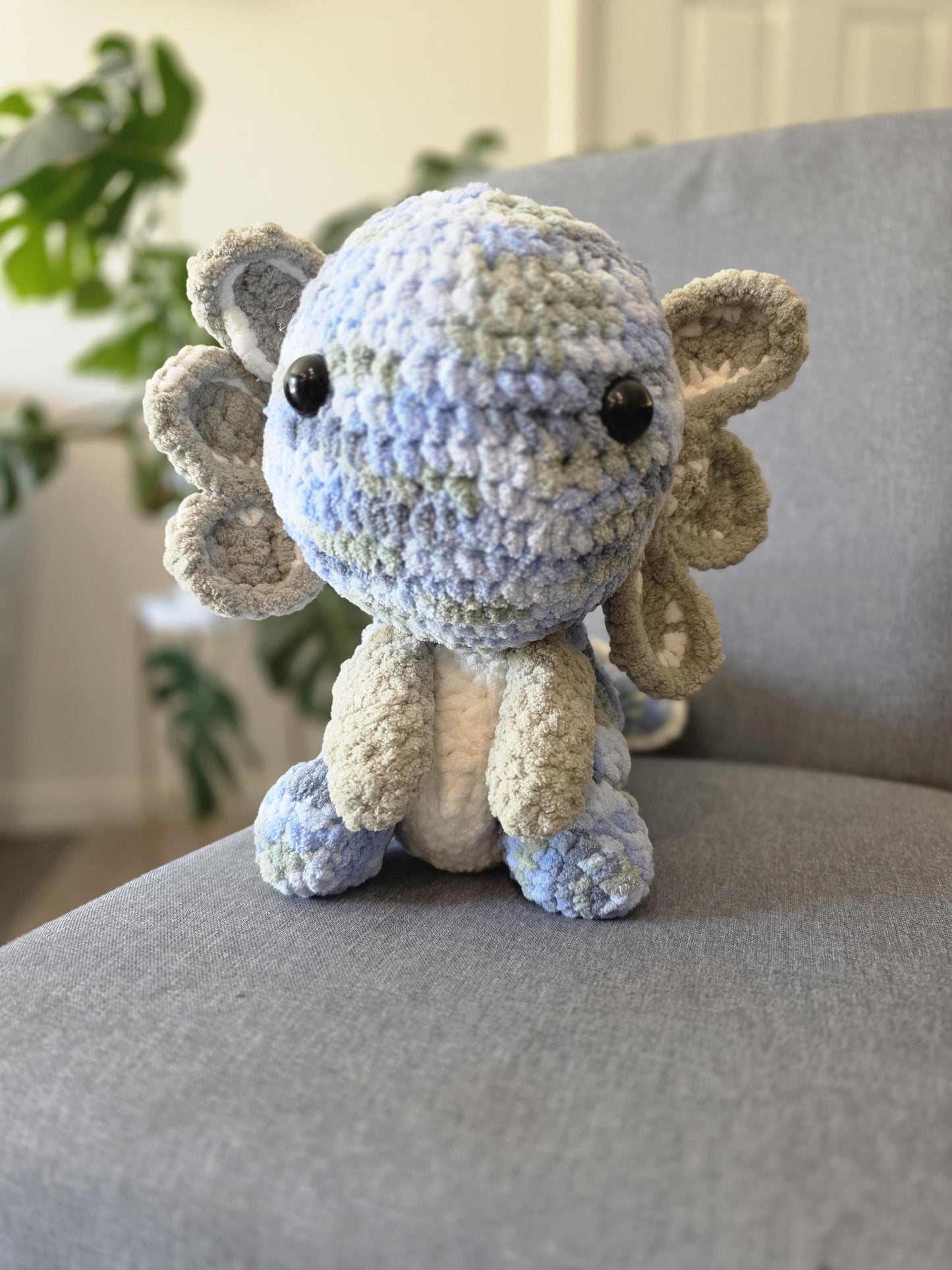 Crocheted Axolotl: Handmade Plush Animal Toy