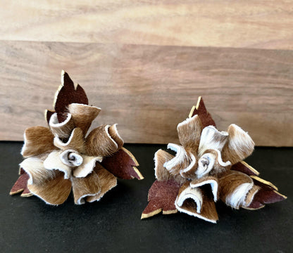 Forever Leather Roses - Western Flower Home Decor - Genuine Cowhide or Leather