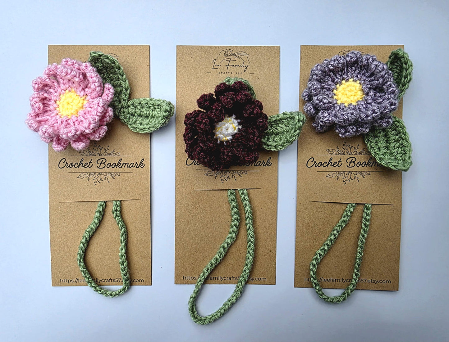 Crochet Daisy Bookmark – Handmade Flower Book Accessory
