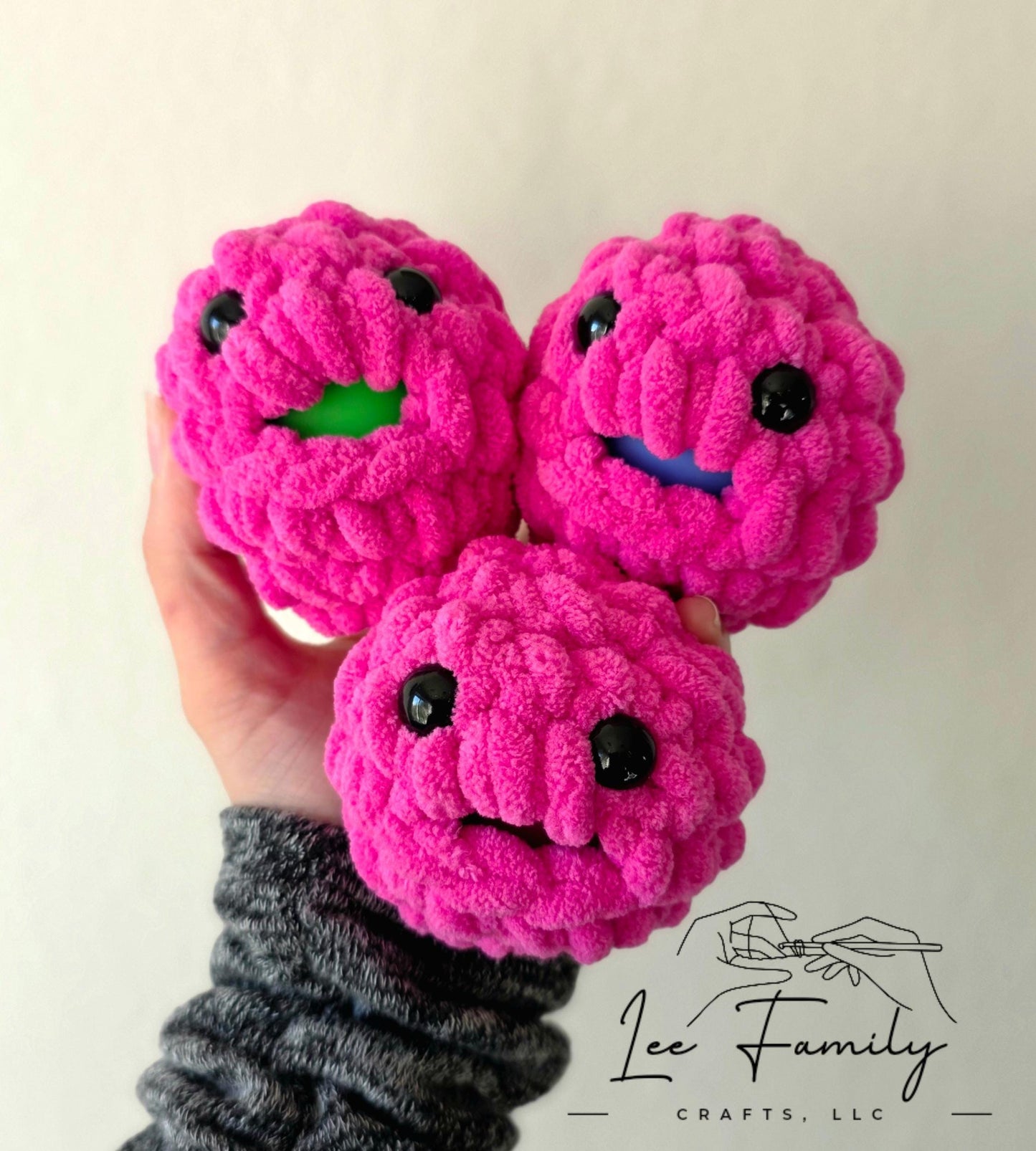 Hand Crocheted Stress Blob: Squishy Fidget Toy