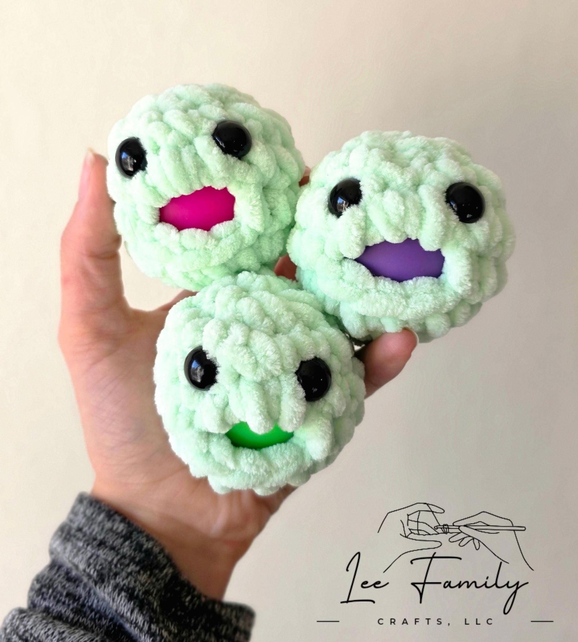 Hand Crocheted Stress Blob: Squishy Fidget Toy