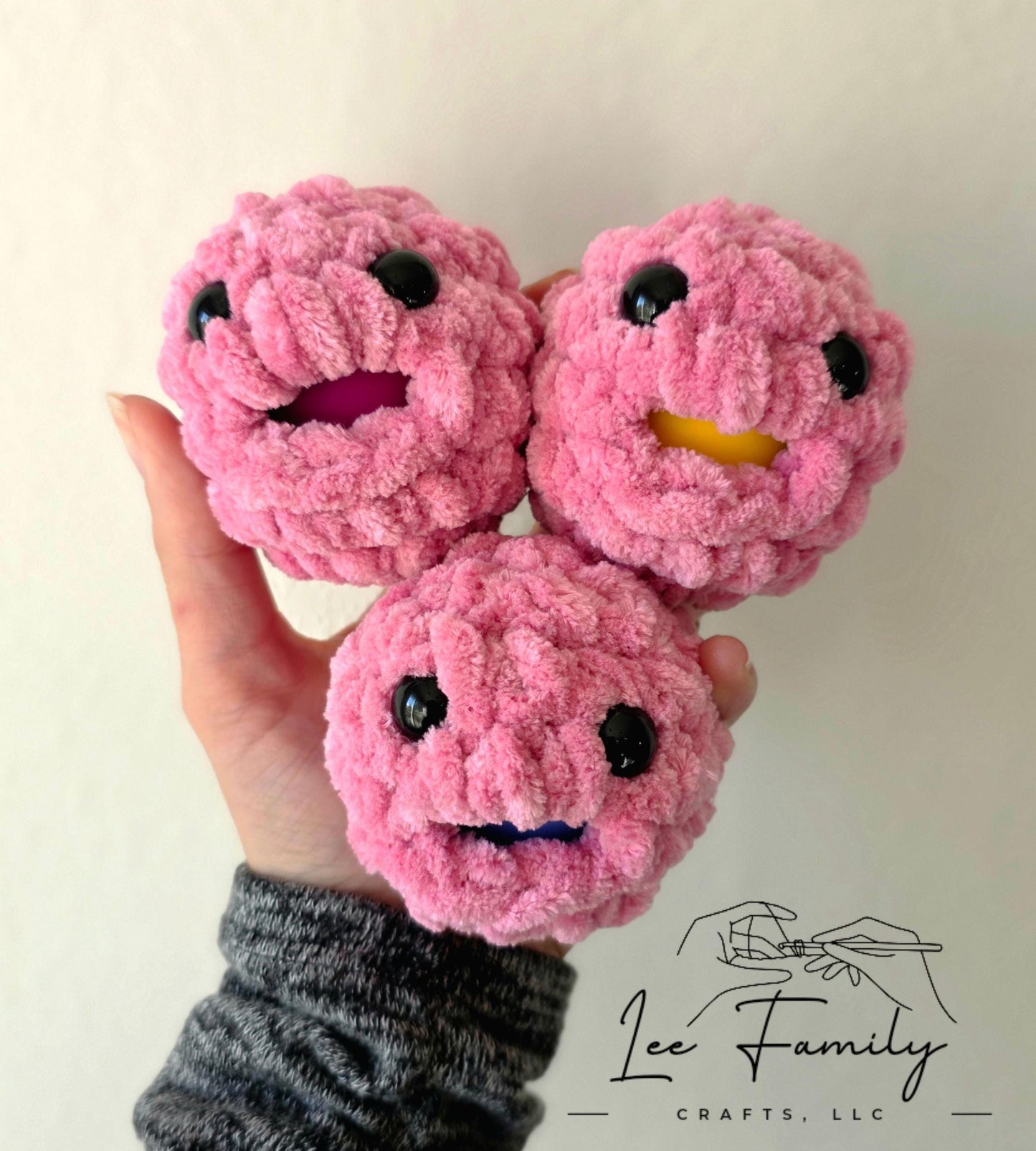 Hand Crocheted Stress Blob: Squishy Fidget Toy