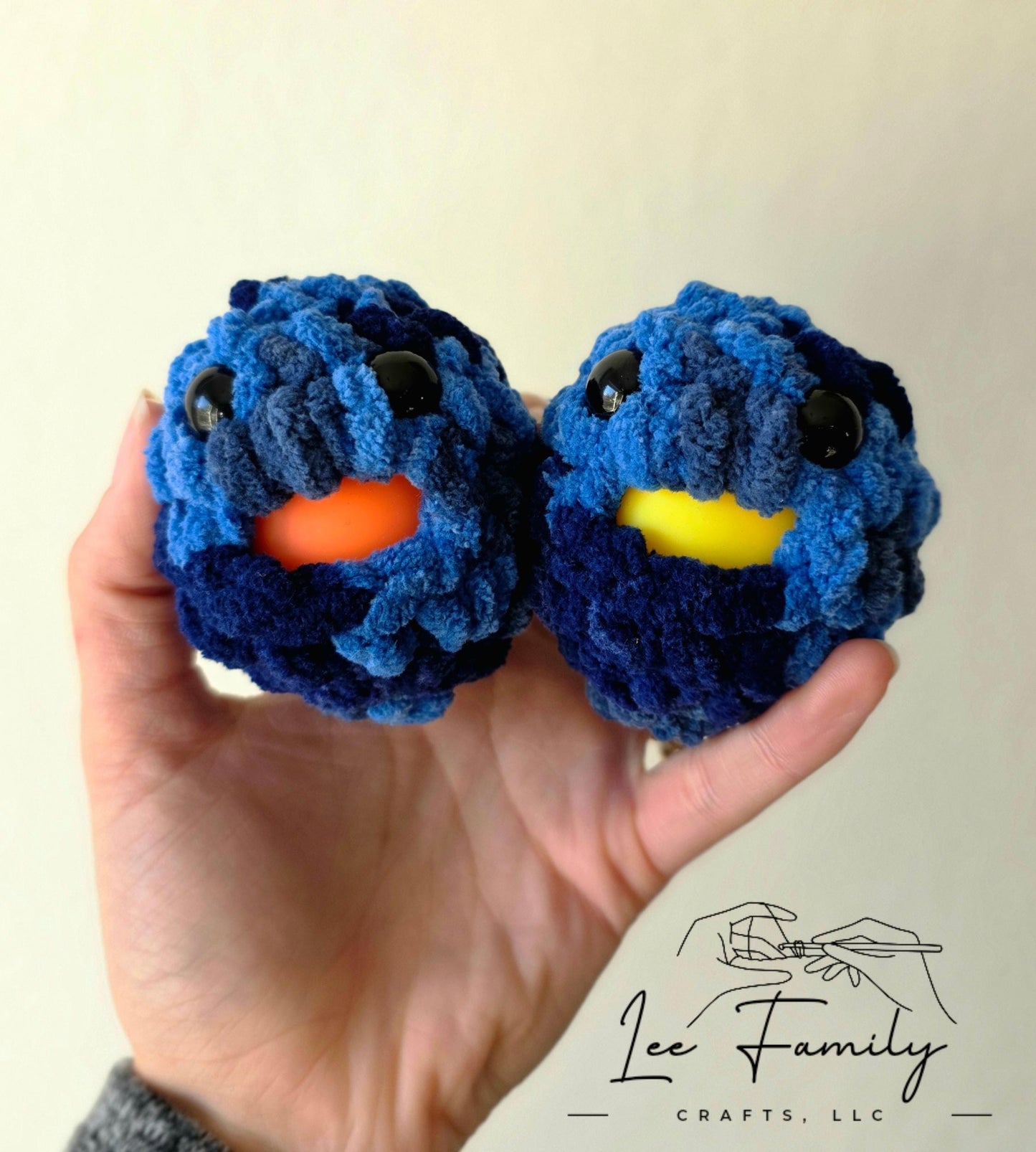 Hand Crocheted Stress Blob: Squishy Fidget Toy