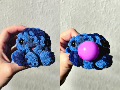 Hand Crocheted Baby Octo Stress Blob: Squishy Fidget Toy