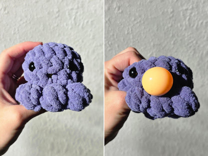 Hand Crocheted Baby Octo Stress Blob: Squishy Fidget Toy