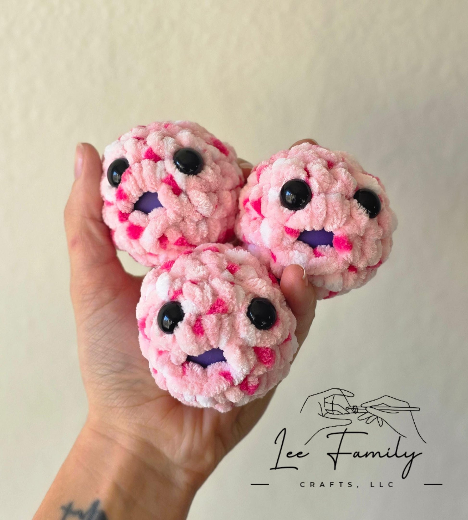 Hand Crocheted Stress Blob: Squishy Fidget Toy