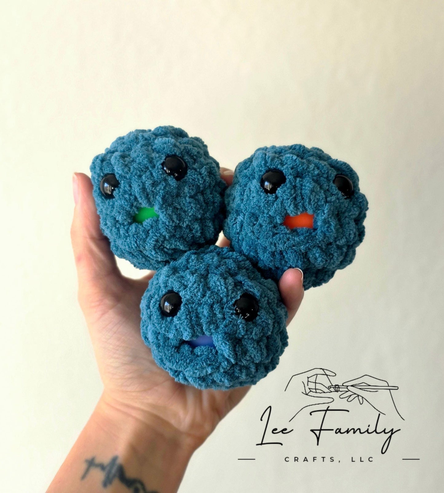 Hand Crocheted Stress Blob: Squishy Fidget Toy