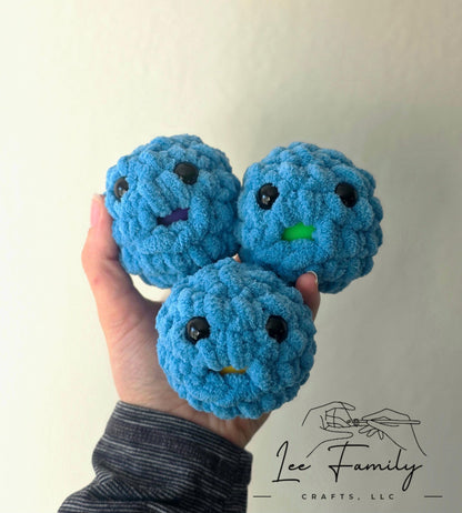 Hand Crocheted Stress Blob: Squishy Fidget Toy