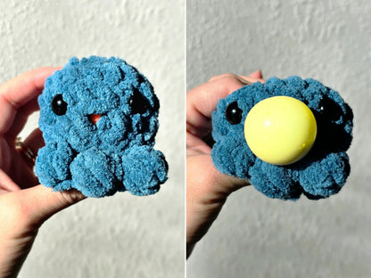 Hand Crocheted Baby Octo Stress Blob: Squishy Fidget Toy