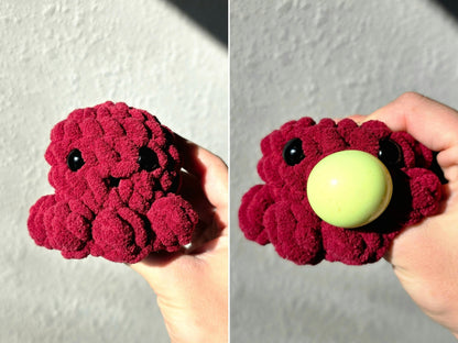 Hand Crocheted Baby Octo Stress Blob: Squishy Fidget Toy
