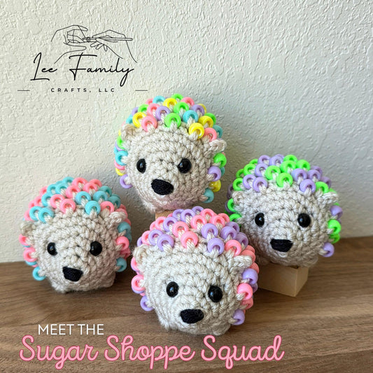 Crocheted Beaded Hedgehog Fidget Toy – Sensory Desk Pet