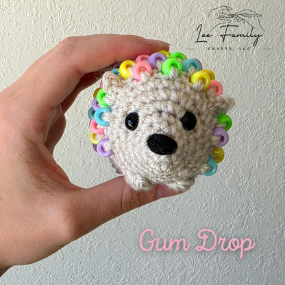 Crocheted Beaded Hedgehog Fidget Toy – Sensory Desk Pet