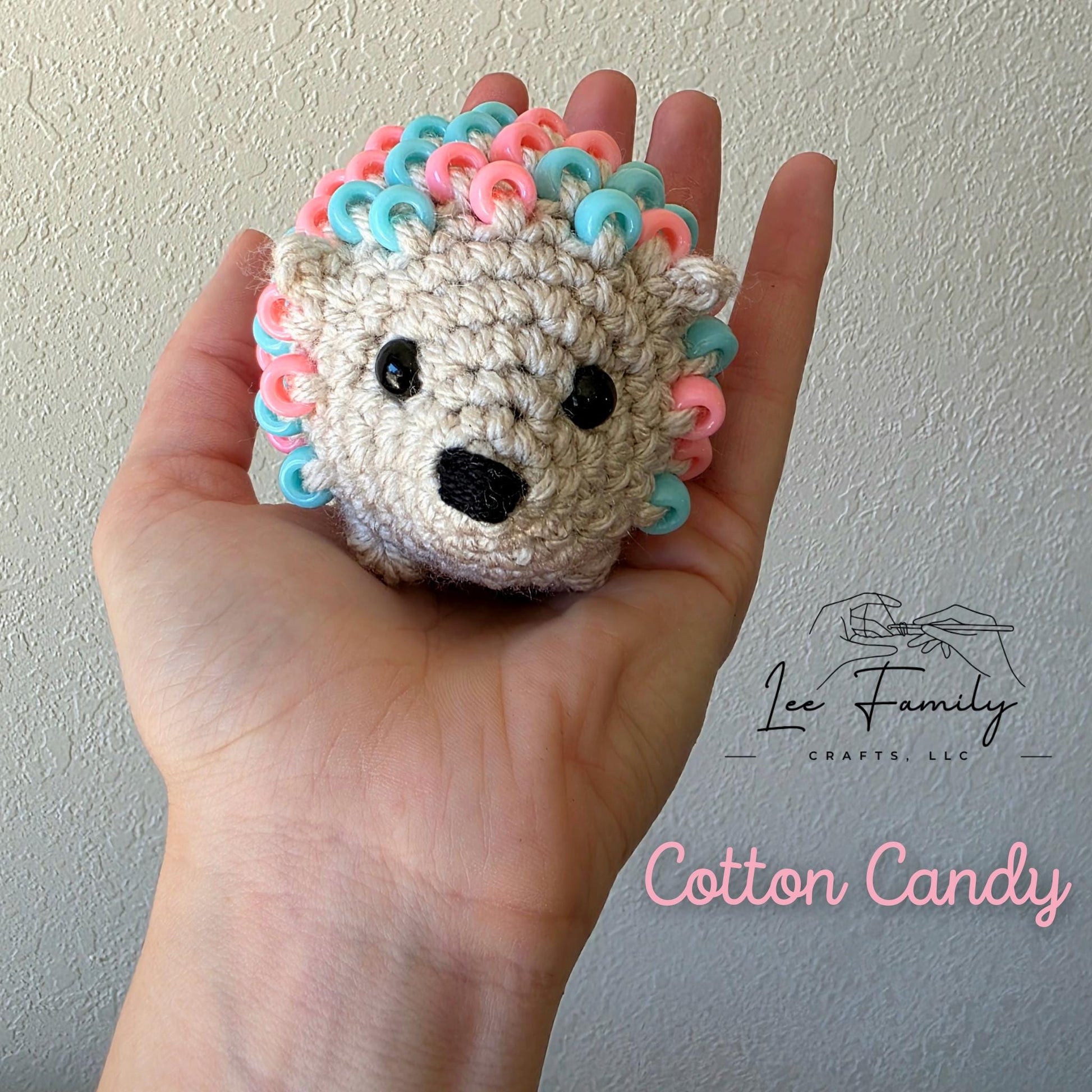 Crocheted Beaded Hedgehog Fidget Toy – Sensory Desk Pet