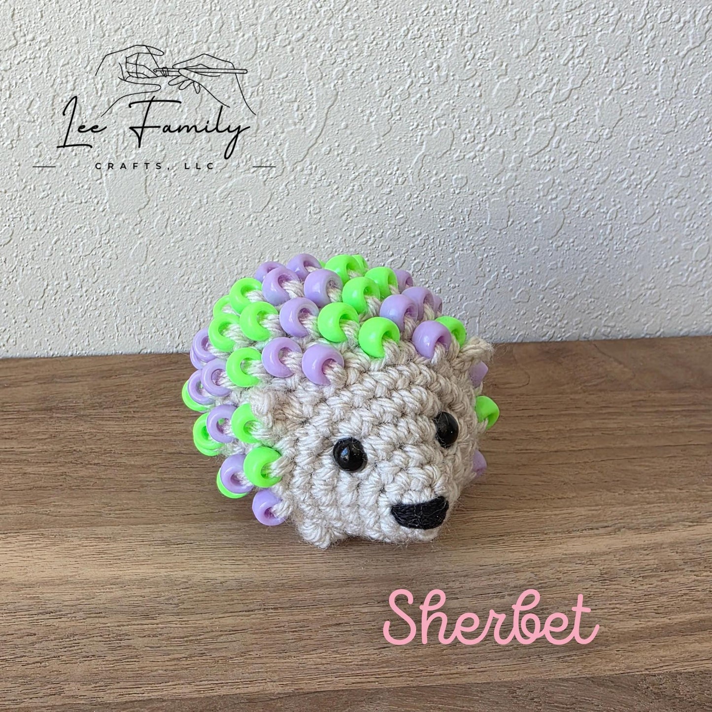 Crocheted Beaded Hedgehog Fidget Toy – Sensory Desk Pet