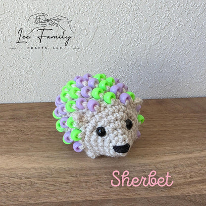 Crocheted Beaded Hedgehog Fidget Toy – Sensory Desk Pet
